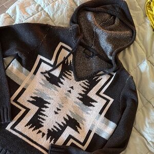 Pendleton cotton women’s Hooded Sweater M